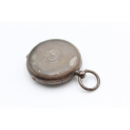 106 - Vintage Ladies .935 SILVER Cased FOB WATCH Key-Wind WORKING (48g)