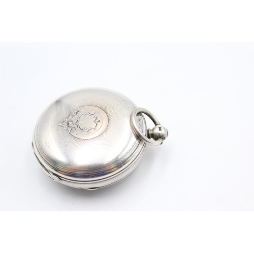 107 - Antique Hallmarked .925 SILVER Verge Fusee Open Face POCKET WATCH Key-Wind 111g