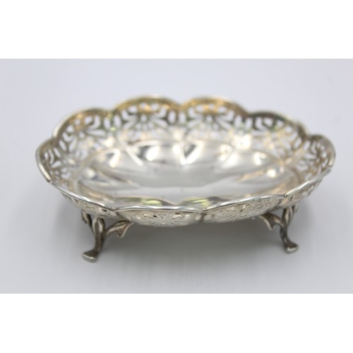 109 - Antique Hallmarked 1912 Sheffield STERLING SILVER Bon Bon Dish / Bowl (54g)