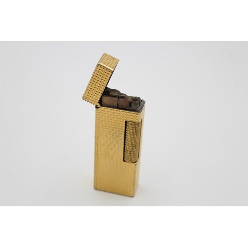 113 - Vintage DUNHILL Gold Plate Rolagas Cigarette LIGHTER (76g)