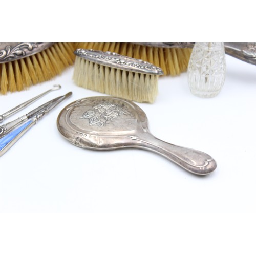 112 - 8 x Antique / Vintage Hallmarked .925 STERLING SILVER Ladies Vanity (709g)