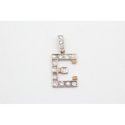 120 - 9ct gold clear gemstone set large 