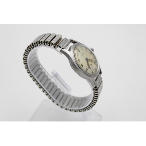 76 - Vintage Gents CORTEBERT A.T.P WW2 Era Military WRISTWATCH Hand-Wind WORKING