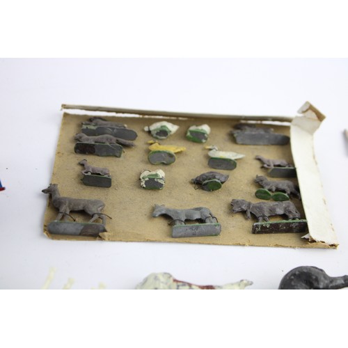 216 - Job Lot of Assorted Vintage Lead & Plastic Farming Figures Inc. Britains