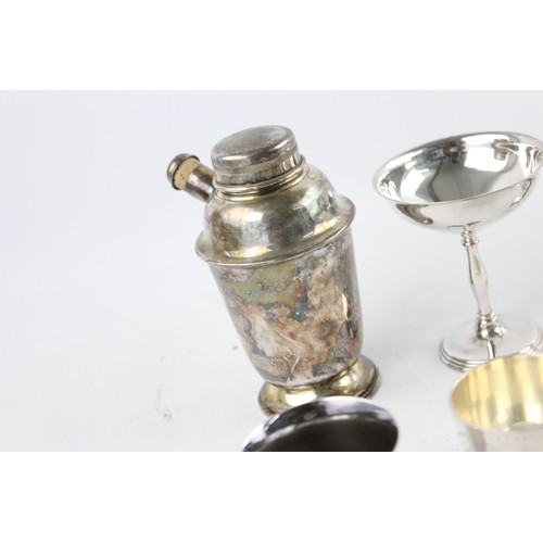 242 - 18 x Vintage SILVER PLATE Breweriana Inc Cocktail Shaker, Bottle Coaster (2961g)