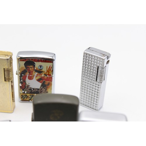 135 - 14 x Assorted Vintage BRANDED Cigarette LIGHTERS Inc Boxed, Kingsway, Prince Etc