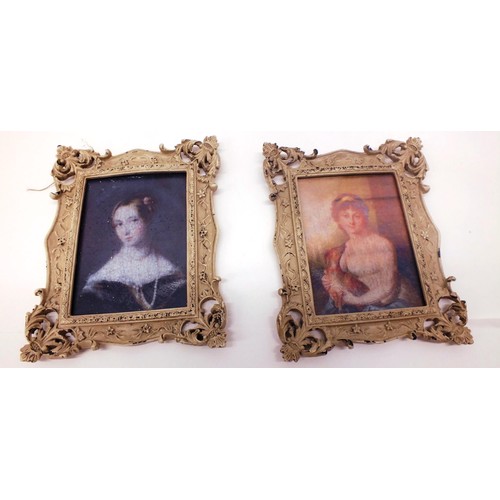 370 - PAIR OF MINIATURE PORTRAITS
