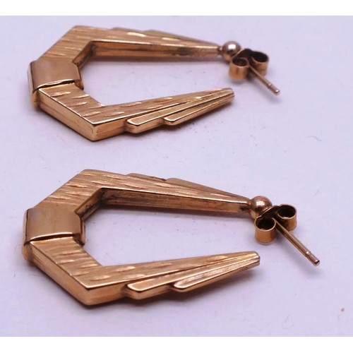 280 - 9CT GOLD CREOLE EARRINGS