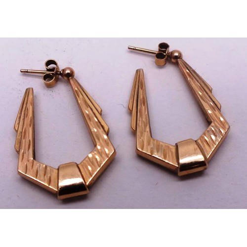 280 - 9CT GOLD CREOLE EARRINGS