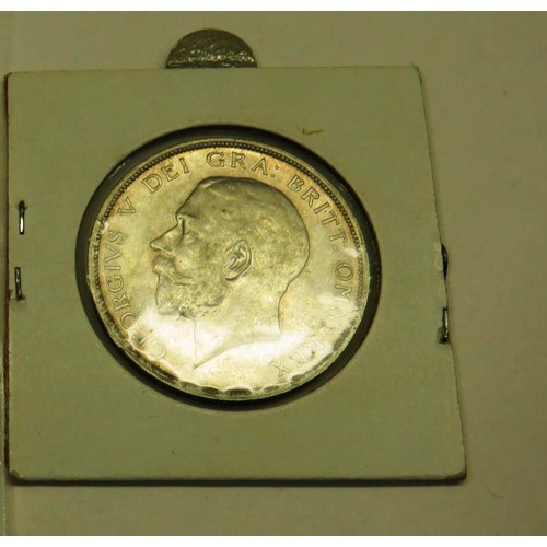 157 - 1916 HALF CROWN IN EF CONDITION CASED