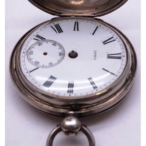 171 - THREE POCKET WATCHES FOR SPARES AND REPAIRS INCLUDES LONDON HALLMARKED SILVER CASED, .800 ETC