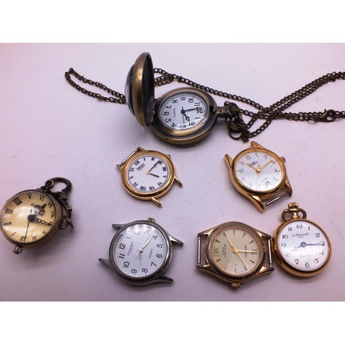 178 - MIXED LOT OF POCKET WATCHES AND WATCH HEADS