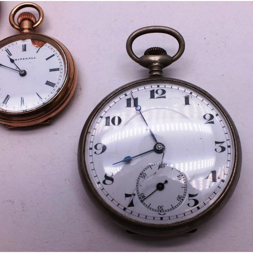 179 - FIVE POCKET WATCHES INCLUDING SMITHS EMPIRE