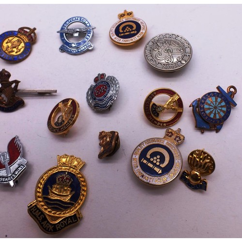 182 - MIXED LOT OF COLLECTABLE MILITARY BADGES