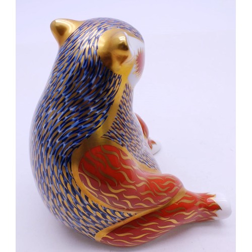 204 - ROYAL CROWN DERBY HONEY BEAR GOLD STOPPER