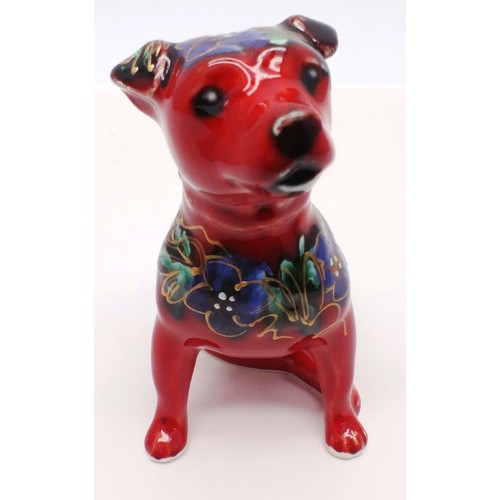 224 - ANITA HARRIS STAFFY DOG, SIGNED IN GOLD