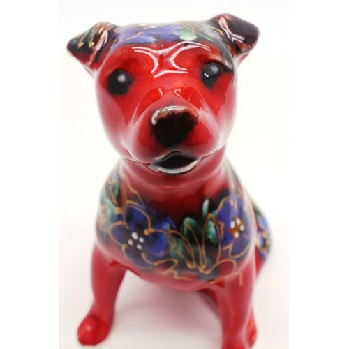 224 - ANITA HARRIS STAFFY DOG, SIGNED IN GOLD