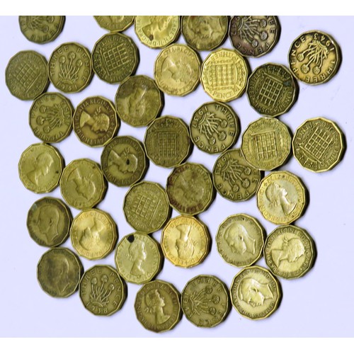 270 - BAG OF THREEPENCE PIECES