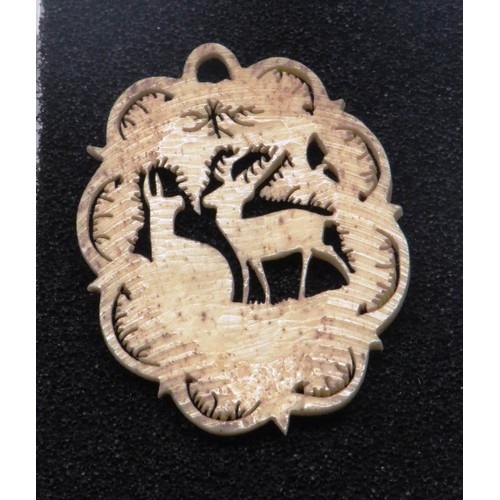 271 - BONE CARVED PENDANT