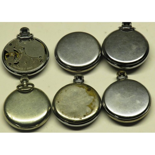 280 - SIX VINTAGE POCKET WATCHES