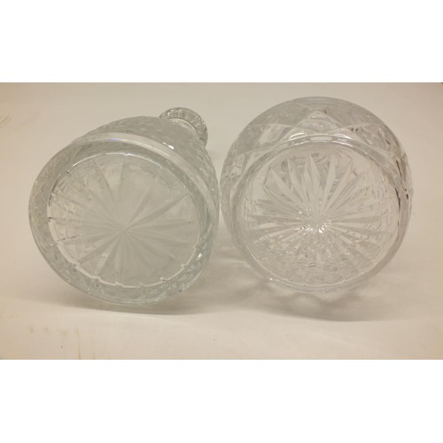 183 - TWO CUT CRYSTAL DECANTERS