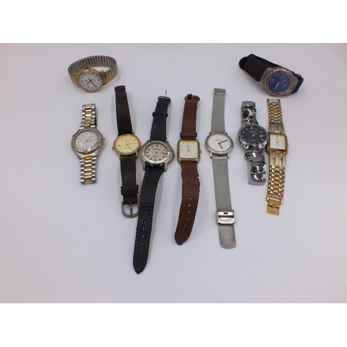 298 - TEN MENS ASSORTED WATCHES