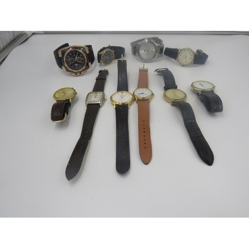 299 - TEN ASSORTED GENTS WATCHES