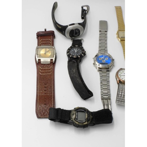 362 - TEN ASSORTED MENS WATCHES