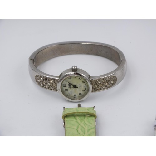 368 - 10x LADIES WATCHES WITH MOTHER OF PEARL FACES