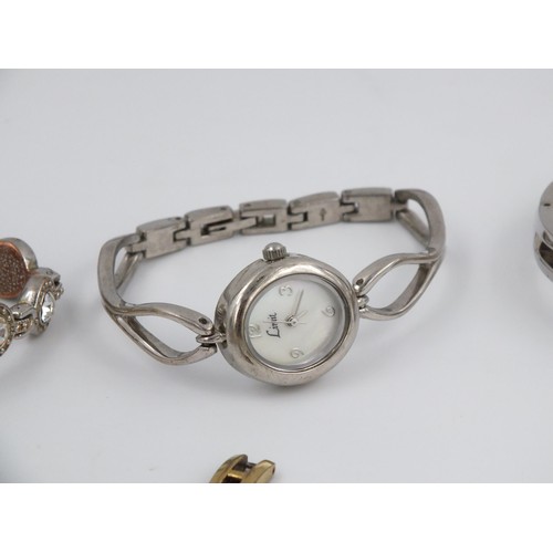 370 - 10x LADIES WATCHES WITH MOTHER OF PEARL FACES