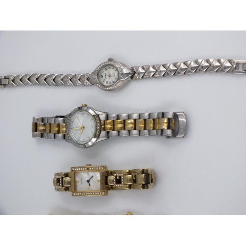 370 - 10x LADIES WATCHES WITH MOTHER OF PEARL FACES