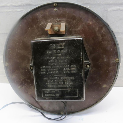 339 - VINTAGE GENTS OF LEICESTER SLAVE ELECTRIC WALL CLOCK