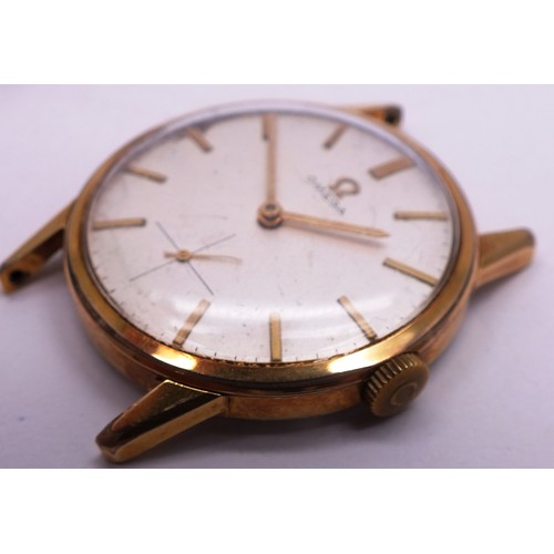 423A - TWO GOLD PLATED MENS WATCHES- OMEGA AND CHATEAU