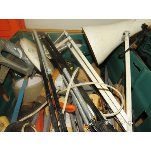 497 - GOOD BOX LOT OF OLD TOOLS