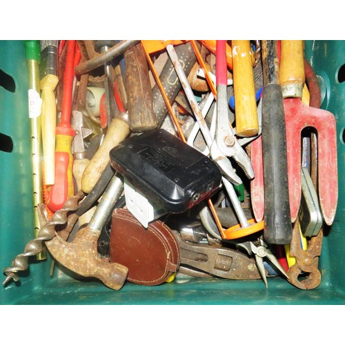 534 - GOOD BOX LOT OF OLD TOOLS