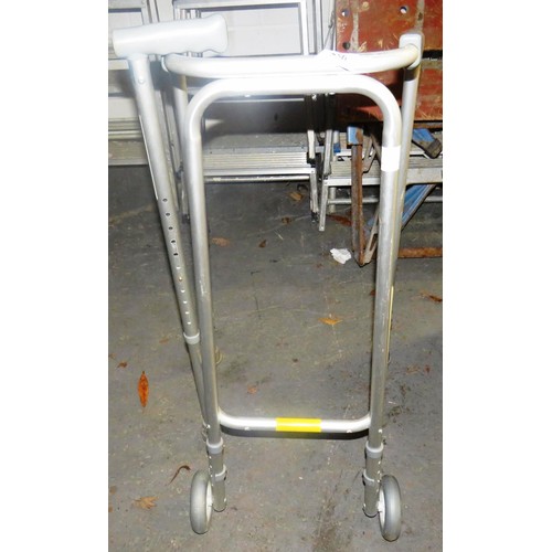 556 - WALKING FRAME & STICK