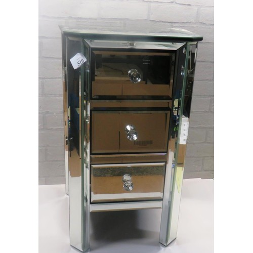 510 - MIRRORED GLASS DRAWERS