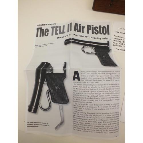 400A - EXTREMELY RARE TELL II AIR PISTOL 