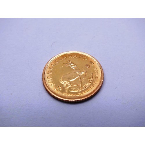 459 - 1/10TH KRUGERRAND 1983- 3.39G