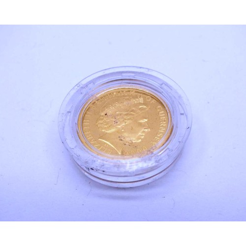 455 - GUERNSEY 24CT £25 QUARTER OUNCE- 7.77G