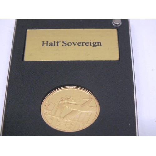 446 - GIBRALTAR D'DAY HALF AND QUARTER 2019 PROOF SOVEREIGNS- 6G