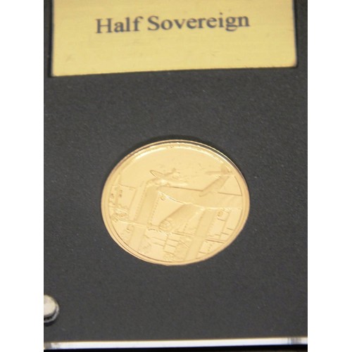 446 - GIBRALTAR D'DAY HALF AND QUARTER 2019 PROOF SOVEREIGNS- 6G