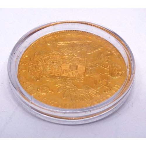 439 - AUSTRIAN 4 DUCAT 1915 GOLD COIN- WEIGHT 13.963G