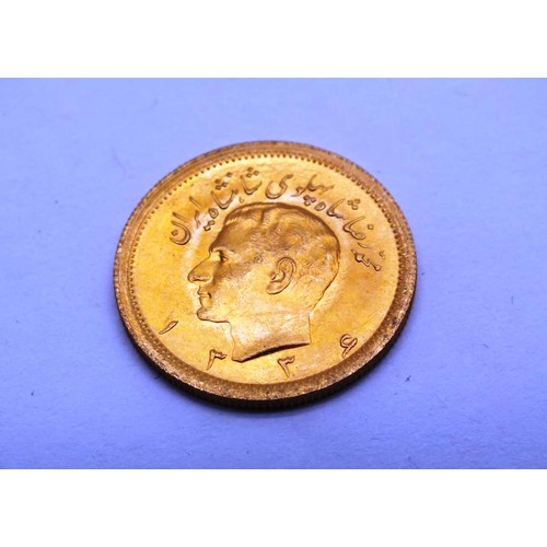 467 - MOHAMMED REZA SHAH 1 PAHLAVI GOLD COIN-8.13G