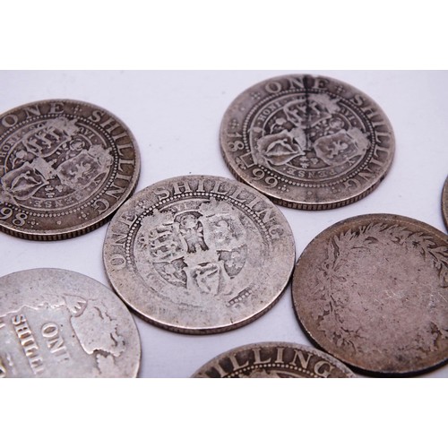 449 - VICTORIAN SHILLINGS 11 SIXPENCE 1829 59g