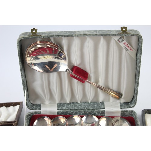 18 - Five Sets of Vintage Boxed SILVER PLATE Cutlery Includes Mother of Pearl, Pastry Forks