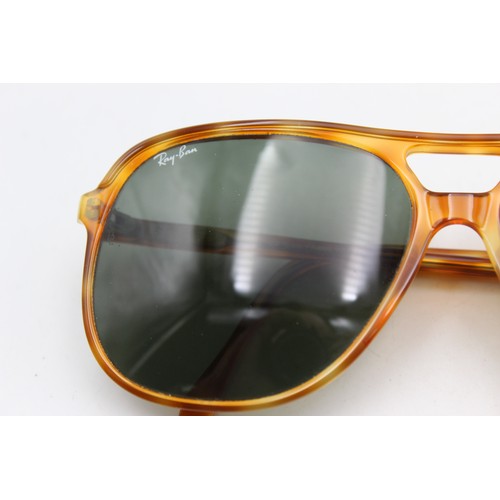 21 - Classic Vintage BAUSCH & LOMB RAY-BAN Tortoiseshell Effect Oversize SUNGLASSES