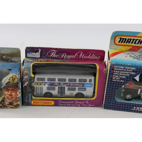 26 - Four Vintage Boxed MATCHBOX Diecast Models Includes Submarine Chaser K-305, K-20, K-104