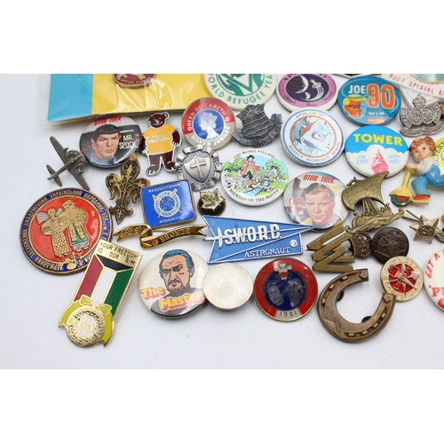 27 - 50 x Antique & Vintage BADGES Includes Enamel, Advertising, Awards, Clubs Etc