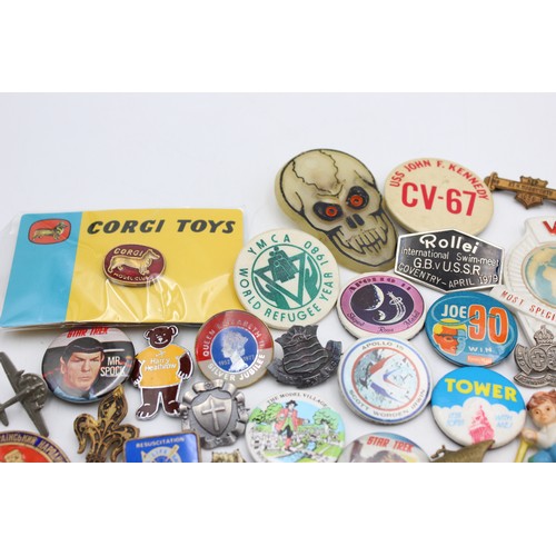 27 - 50 x Antique & Vintage BADGES Includes Enamel, Advertising, Awards, Clubs Etc